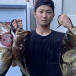 【多賀英二様】底物ライン倭でアラ3本キャッチ